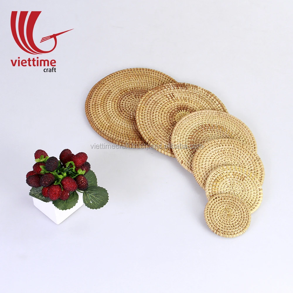 Round Wedding Rattan Woven Charger Plates Wholesale Buy Round Rattan