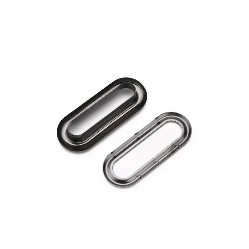 Wholesale Black Metal Oval Brass Eyelets and Grommets For Bags