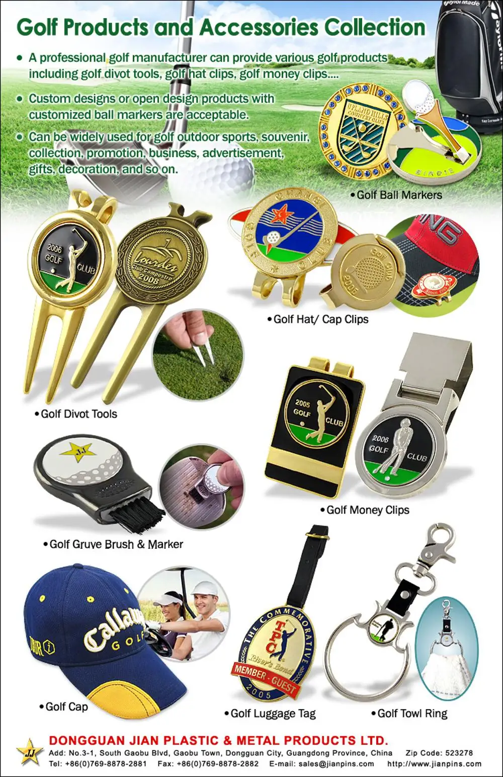 Dongguan High Class Foldable Custom Golf Ball Marker Buy