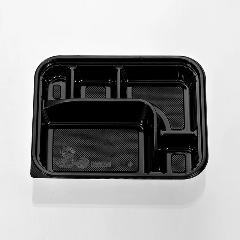 5 Compartment Pp Plastic Bento Box Microwave Lunch Tray Buy Microwave Tray,Take Away