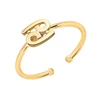 Fashion Gold Plated 12 Astrological Signs Jewelry Zodiac Sign Ring