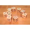 Straight wooden Dice with Printing Logo