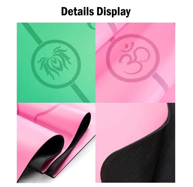 Nonslip Eco Friendly Natural Rubber Yoga Mat Amazon Popular Sales Pu