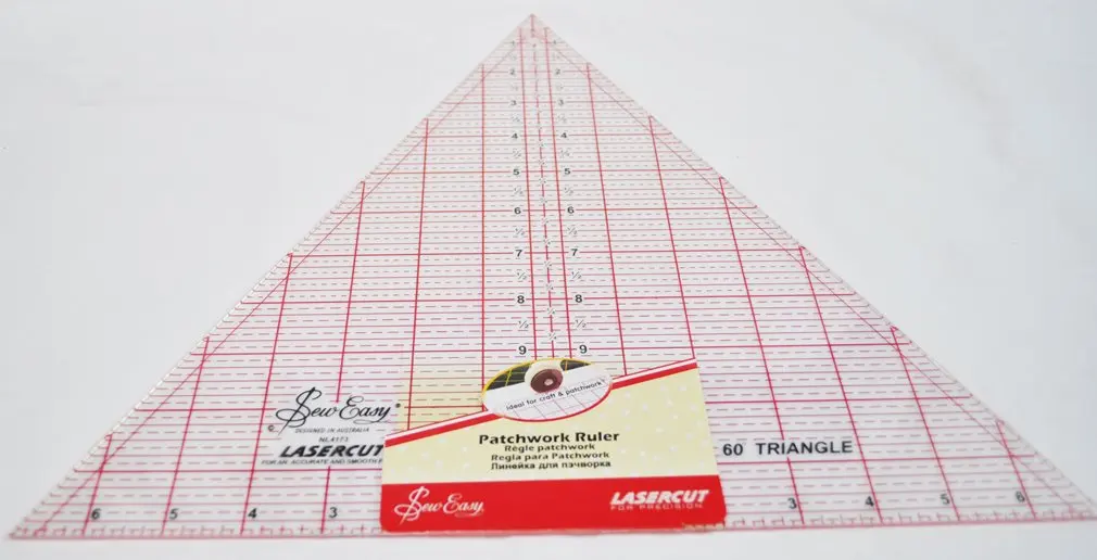Sew Easy 14.5 Inch x 14.5 Inch Half Diamond Patchwork Quilt Ruler NL4175
