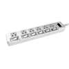 110V Surge Protection Individual Switch 6 Outlets Desktop Power Strip