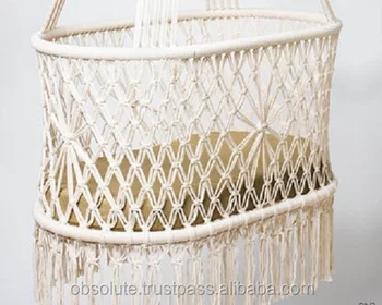 macrame baby swing macrame