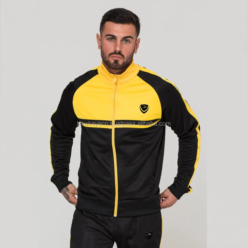 black and yellow tracksuit