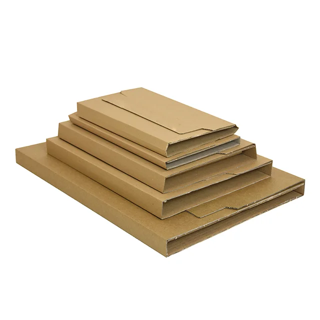 Custom Corrugated Packaging Book Mailer Gusset Shipping Mailing Box For