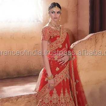 lehenga saree bridal