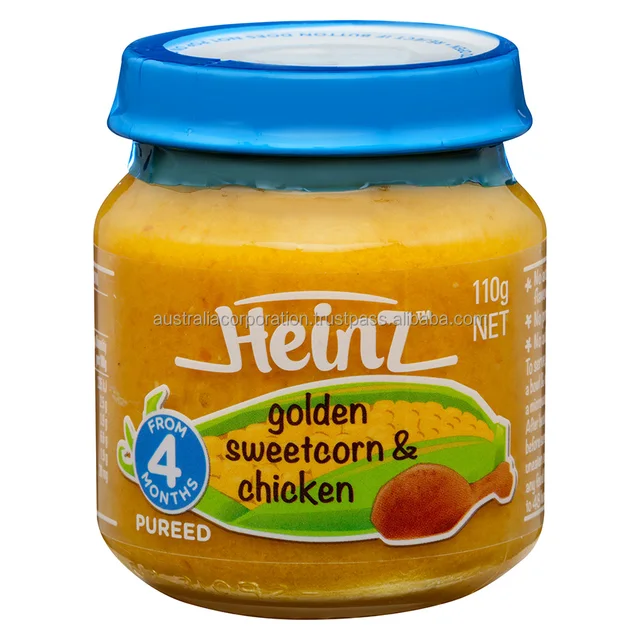 Heinz Pureed Fruity Apple Glass Jar 110g From 4 Monthsbaby Food Buy No Added Colours Or Flavours No Preservatives No Added Sugar Ideal First Food For Baby Famous And Popular Baby Food Brand