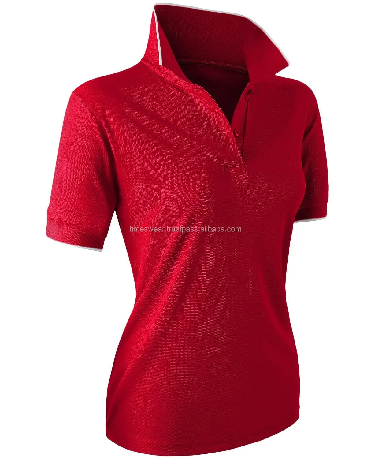 Women's Active Wear Short Sleeve Zip Up Polo Shirt / Tshirts Buy