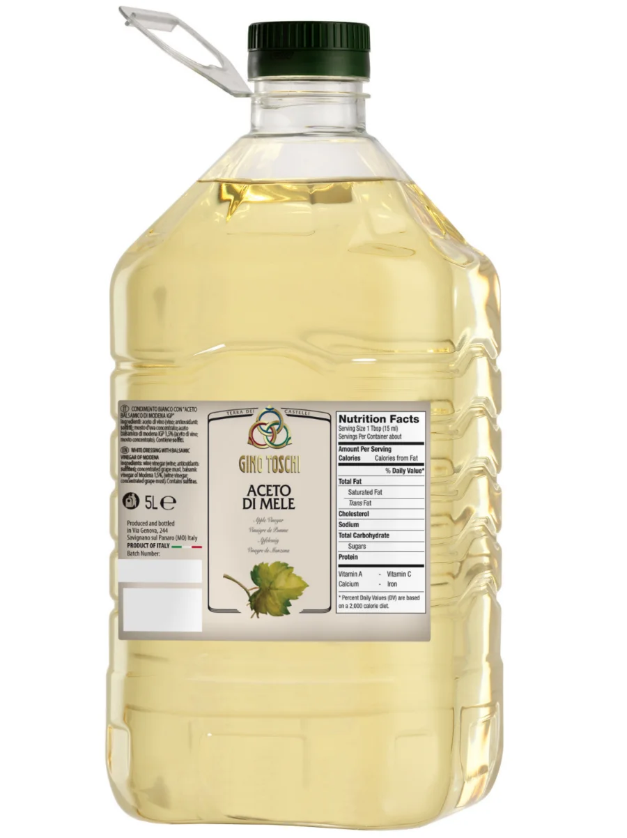 Wine Vinegar Red & White Made In Italy 5 Litre Bulk Salat