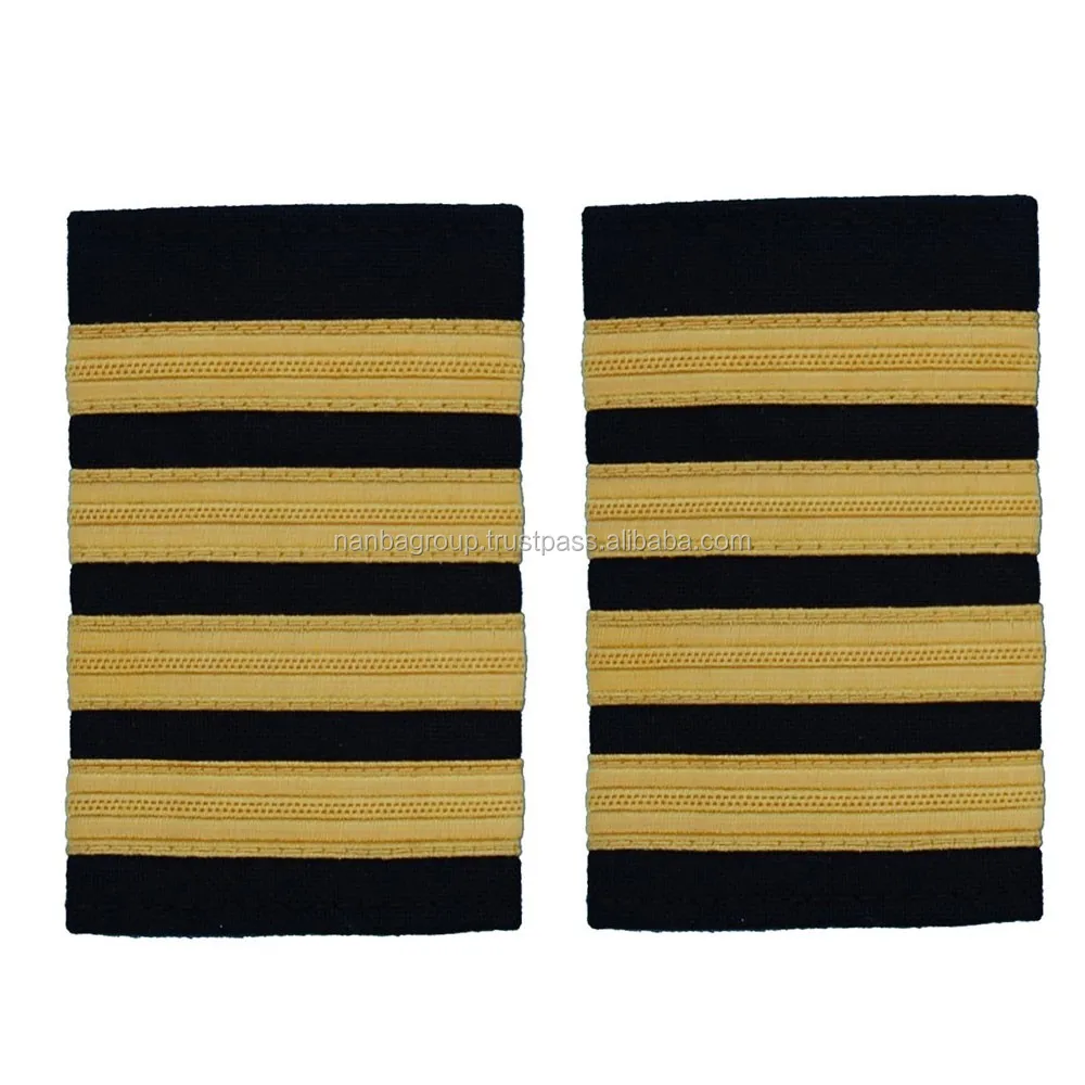 Pilot Epaulette Epaulettes & Shoulder Ranks For Commercial Pilot ...