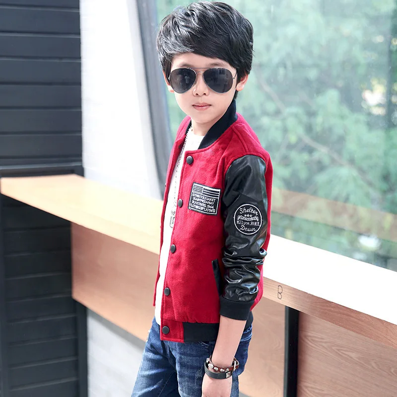 2017 New Design Fashion Jacket Boys Cotton Jacket Cool Dashing Coat ...