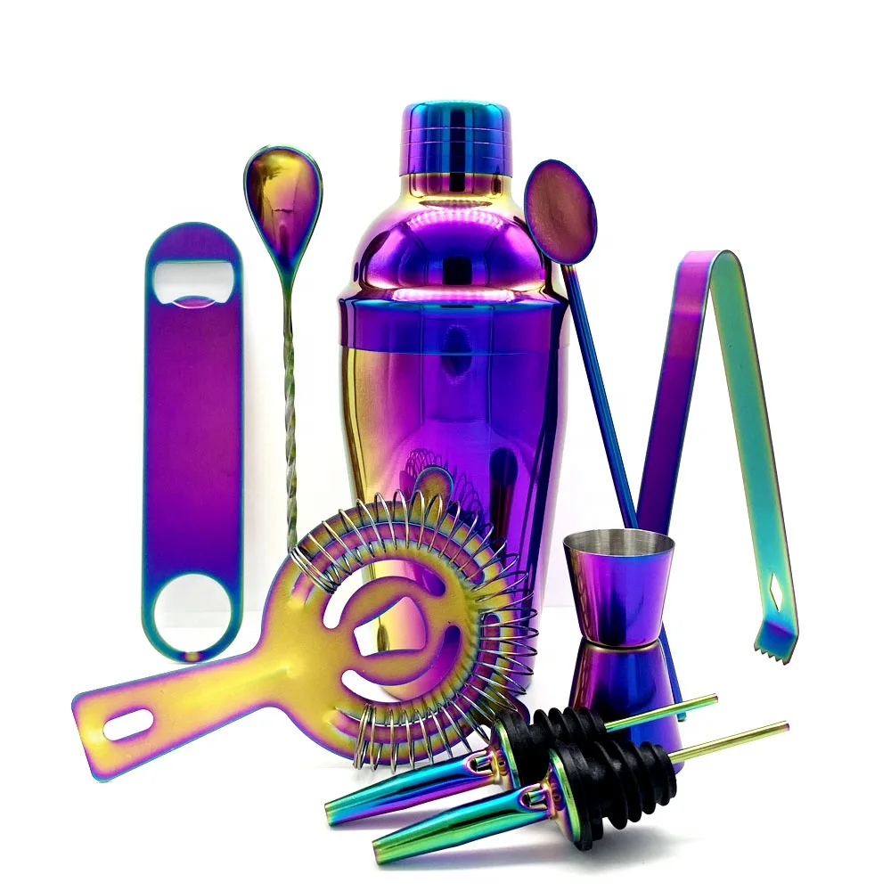 High Quality Unique Custom Logo Perfect Home Bar Colorful Rainbow