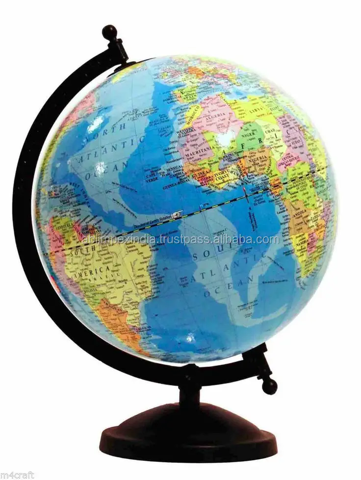 globes,stationary globe silver