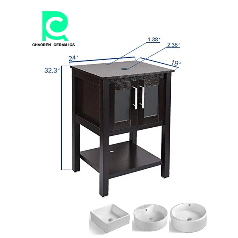 Мебель для ванной комнаты с керамической раковиной