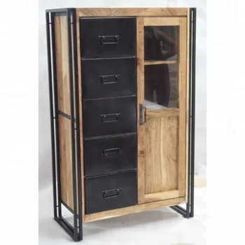 Industrial Urban Loft Wooden Metal Living Room Cabinet Buy Cabinet Designs For Living Room Vitrine Living Room Cabinets Industrial Design Modern Furniture India Product On Alibaba Com