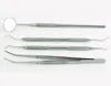 Dental Tool Stainless Steel Explorers Mirror Odontoscope Tooth Scraper Plier Waxing Carving Kit Dentistry Instrument/Basic 1X4 I
