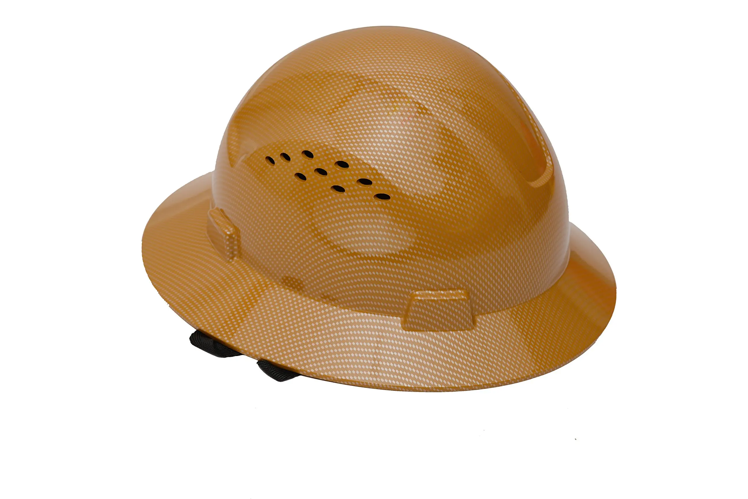 lime green full brim hard hat