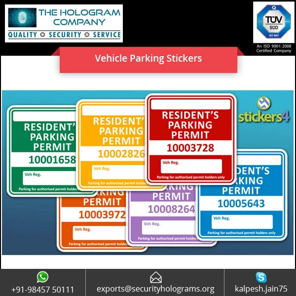 Personalized Removable Car Parking Permit Window Stickers Buy Parking