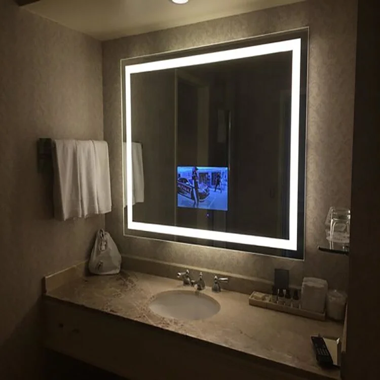 Hotel Bathroom Electric Lighted Mirror Waterproof Smart Tv Mirror Buy