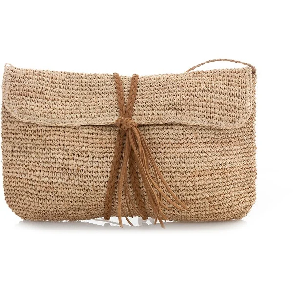 small raffia clutch