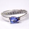 Handmade Beautiful Complete CZ Gemstone Rings 925 Sterling Silver Rings
