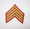 US Army Military Dress Greens Chevron Rank Insignia Army/Police/Airforce/ Security Sergeant Uniform Chevrons