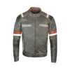 Mens Vintage Cafe Racer Motorcycle Distressed Leather jacket protector Biker Leather Jackets