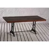 Industrial Cast iron base table with recycled top