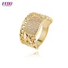 Foxi Wholesale 2018 bath gold CZ ring for women