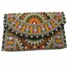 Indian Vintage Banjara Handmade Boho Gypsy Embroidery Clutch Bag Old Coin Tribal Patch Work Clutch Bag