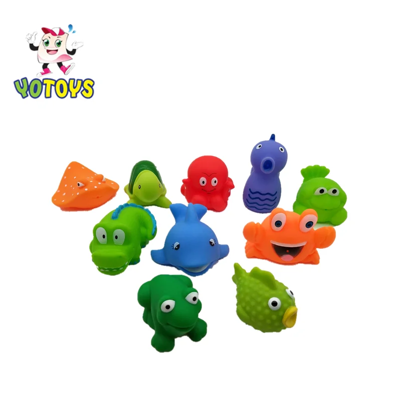Cute Vinyl Plastic Ocean Animal Floating Squirt Kids Toy,Sea Fish Toy