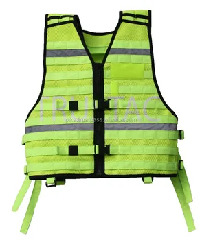 New Hi Visibility Lime Yellow Reflective Tactical Molle Vests - Buy ...