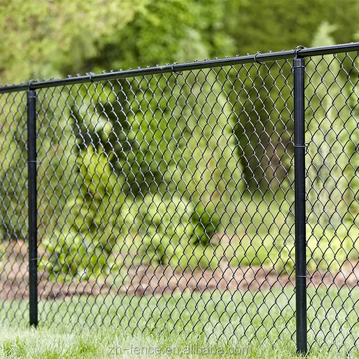 8 Ft Black Vinyl Coated Chain Link Fence Around Residence Buy 8 Ft