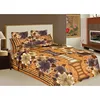 100% Cotton 3 Piece Double Bed Sheets with Indian Ethnic Design Pure Cotton Fabric Used