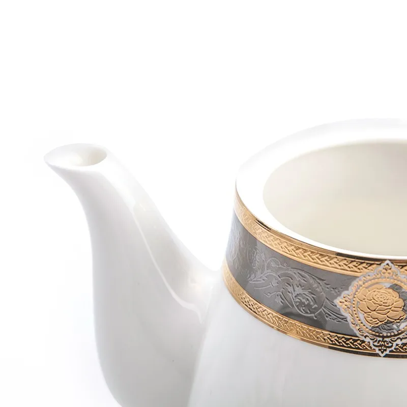 Custom teapot set white factory for restaurant