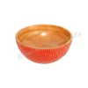 High Quality Wooden Hand Carving Antique Pet Serving Bowl Kitchenware wooden bowl