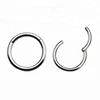Body piercing jewelry of 1.2mm g23 titanium hinged segment nose ring
