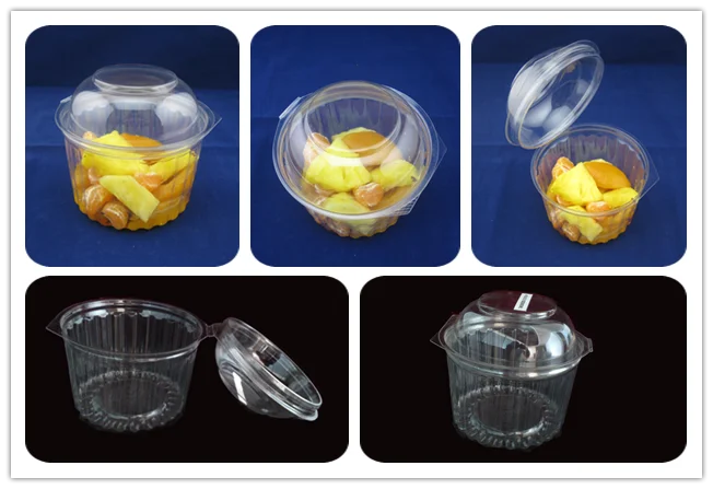High quality packaging clear disposable Plastic packaging bowl with lid