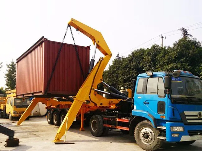 TITAN 40ft Container Self Unloading Side Crane Side Lift Semi Trailer