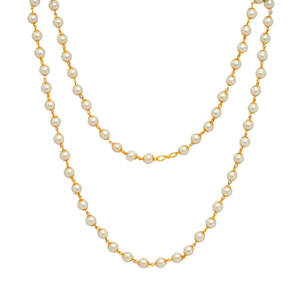 Single Line Elegant Long Pearl Chain 