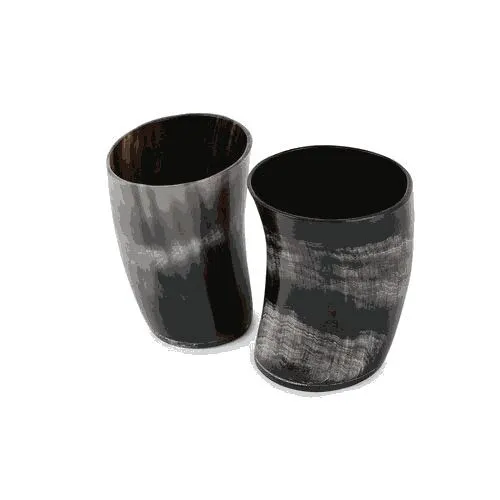 Natural Horn Drinking Glasses Made From Natural Buffalo Horn Suitable