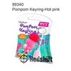 Design your pompom keyring colorful pom pom key ring knit toy