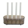 Dark Black Large Size Decorative Candle Holder