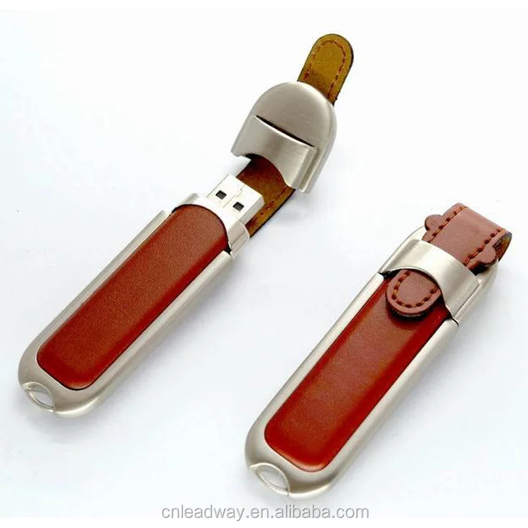 cost price high quality PU leather and real leather usb 16gb 32gb 64gb custom embossing logo - ANKUX.COM