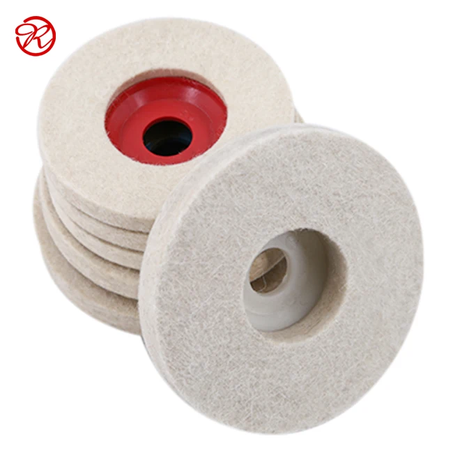 
high quality abrasive wool felt buffing wheel automotive polishing wheel tools manufacture 