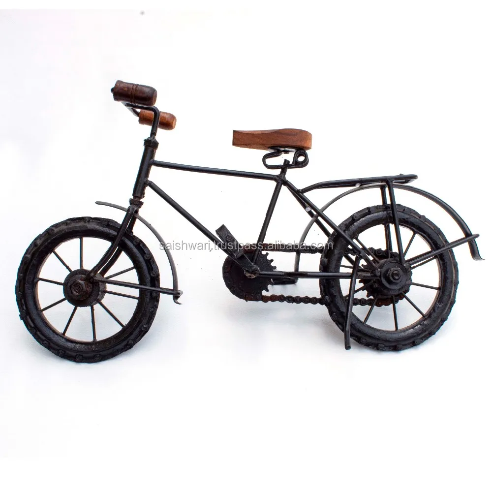 Miniature Bicycle Metal Vintage Black  Cycle Showpiece Home Decor Nautical Gift 