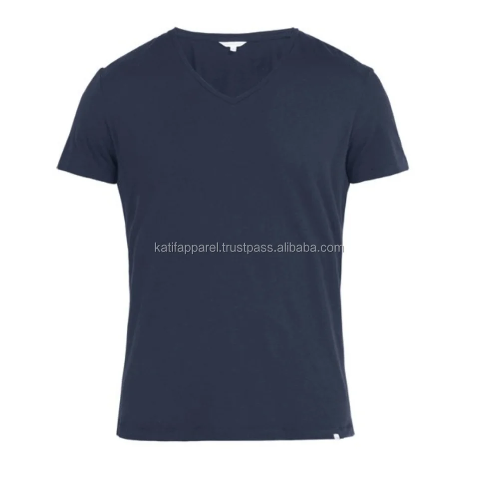 Men V Neck Blank Cotton T Shirt,V Neck Cheap T Shirts 120g For Men